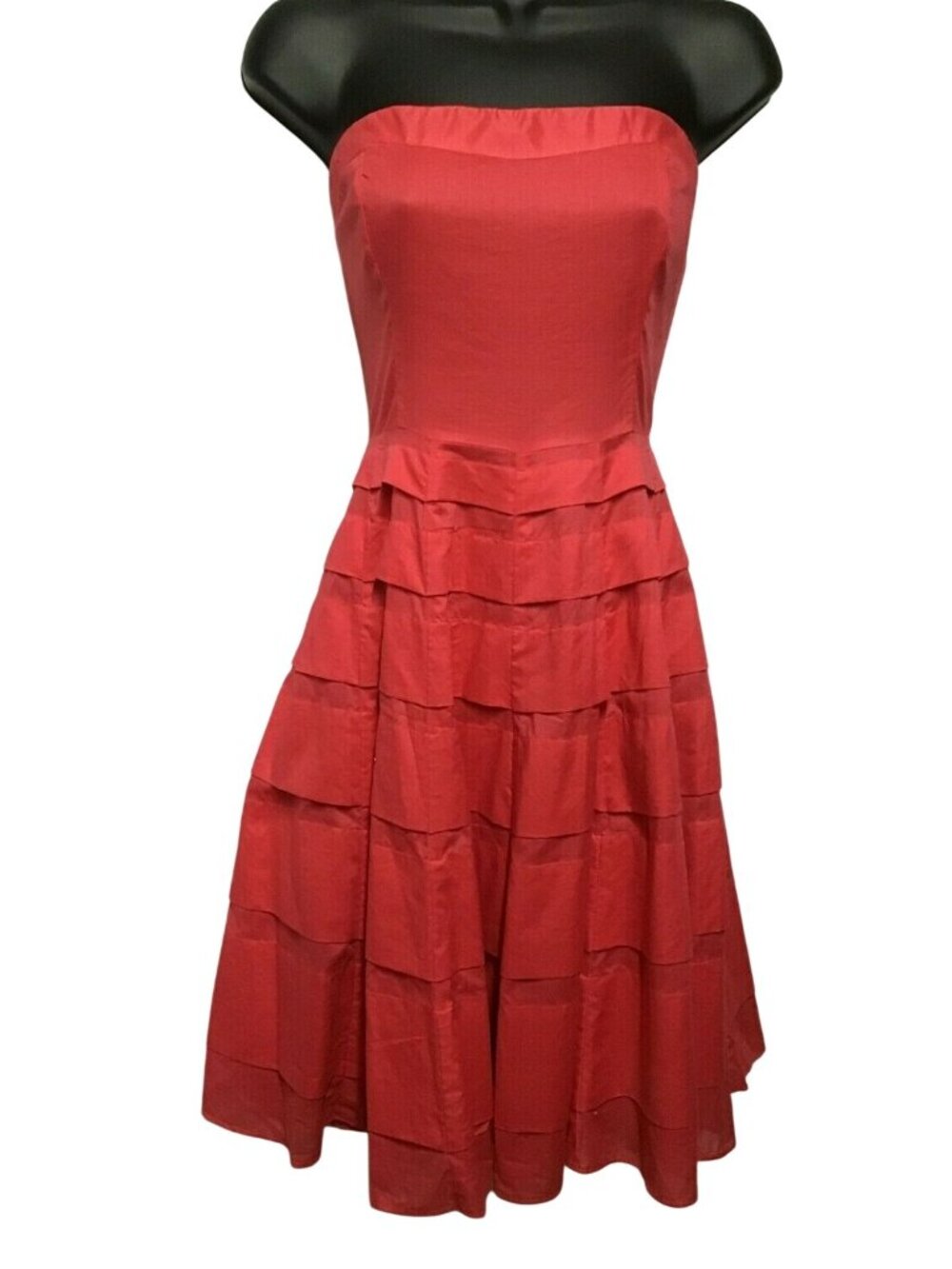 The Limited Event Size 2 Salmon Colored Strapless Fully Lined Dress